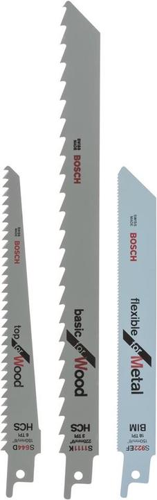Bosch Zubehör Säbelsägeblatt-Set S 922 EF, S 644 D, S 1111 K