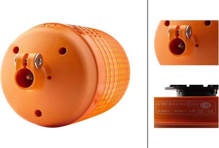 Image du produit Hella Gyrophare halogène pour AEBI DAF MERCEDES SCANIA VOLVO BOMAG FENDT