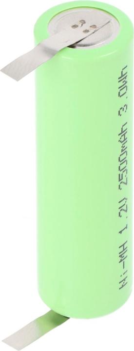 Actual product image Braun Battery 3731 Battery, 3738, 50 x 14.5mm, please check dimensions (1 pcs., 2500 mAh)