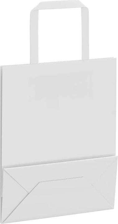 Image du produit VidaXL Sacs en papier kraft 250 pcs. avec anse Blanc 18x8x22 cm Sac en papier (Pochette cadeau, 250 x)