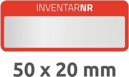 Produktbild Avery Inventaretiketten aus silberner Polyester-Folie