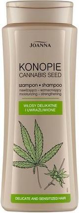 Produktbild Joanna Hemp Moisturizing And Strengthening Shampoo For Delicate And Sensitive Hair 400Ml (400 ml, Flüssiges Shampoo)