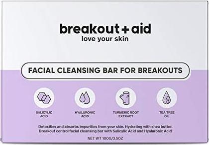 Breakout + Aid Breakout+aid - (Facial Clean sing Bar For Breakouts) 100 g (Reinigungstücher)