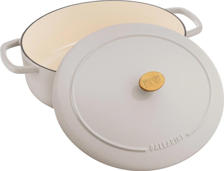Image du produit Ballarini Cocotte BELLAMONTE 37 cm ovale 9,5 litres en fonte blanche (37 cm, Cocotte + faitout, Fonte)