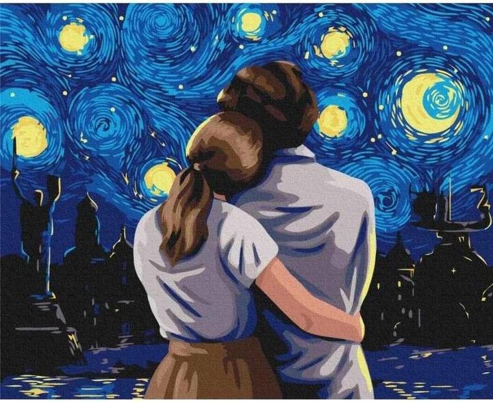 Twoje Hobby Malen nach Zahlen Abend unter den Sternen 40x50 Galaxus