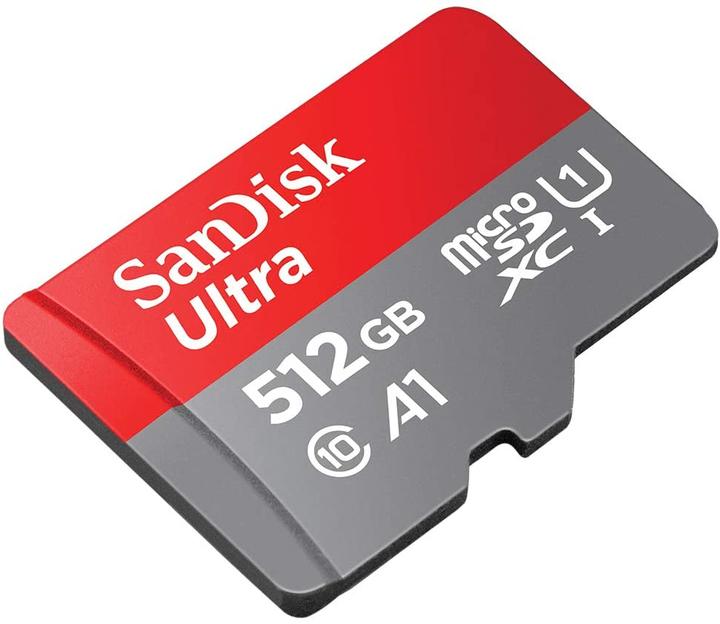 Immagine prodotto SanDisk Scheda SD MicroSD Ultra U1 con adattatore (512 GB, microSDXC, U1, UHS-I)