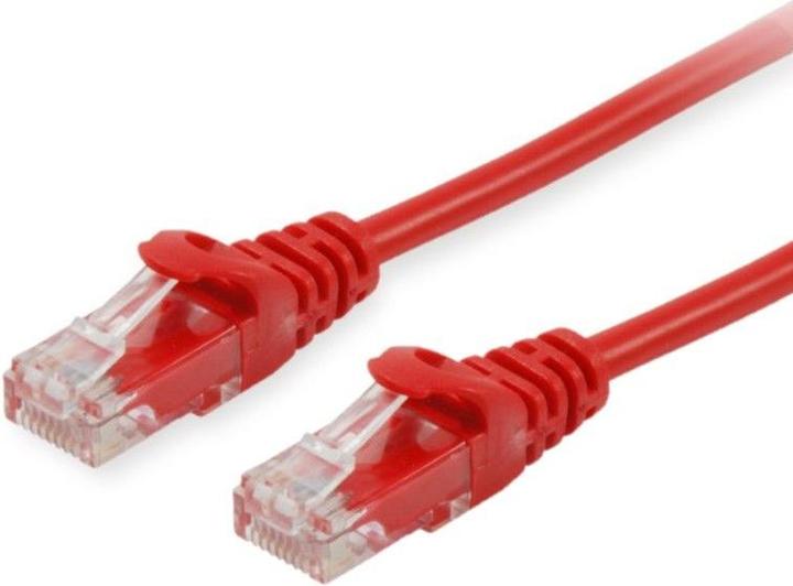Actual product image equip Patch cord Cat6A U/UTP 2xRJ45 5.00m red LSZH (U/UTP, CAT6a, 5 m)