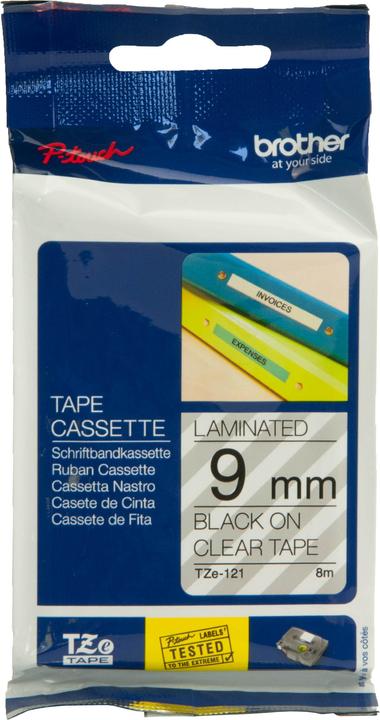 Productafbeelding Brother Tze-121 (0.90 cm, Transparant)