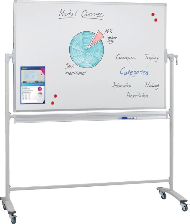 Actual product image Franken Whiteboard Mobile Pivot Enamel (220 x 120 cm)