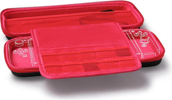 Produktbild Urage 8in1 Set (Tasche, Schutzglas, Control Aufsätze) für N. Switch, Schwarz/Rot (Switch)