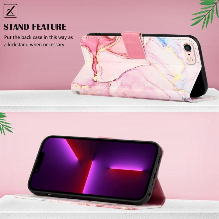 Produktbild König Design Hülle Handy Schutz für Apple iPhone SE 2022 Case Cover Tasche Wallet 360 Grad (Apple iPhone 7)