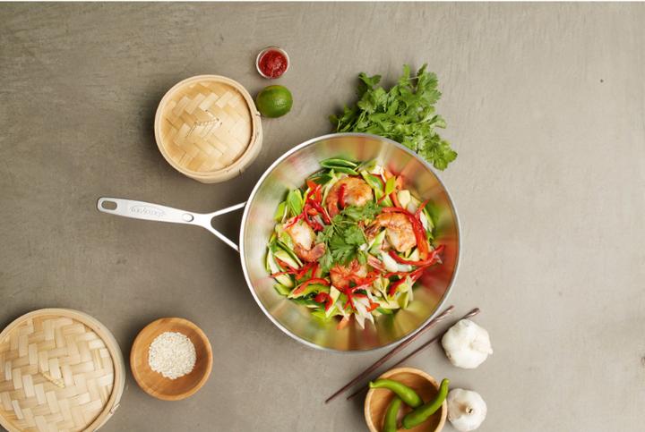 Actual product image Demeyere Industry Wok (30 cm, Wok, Stainless steel)
