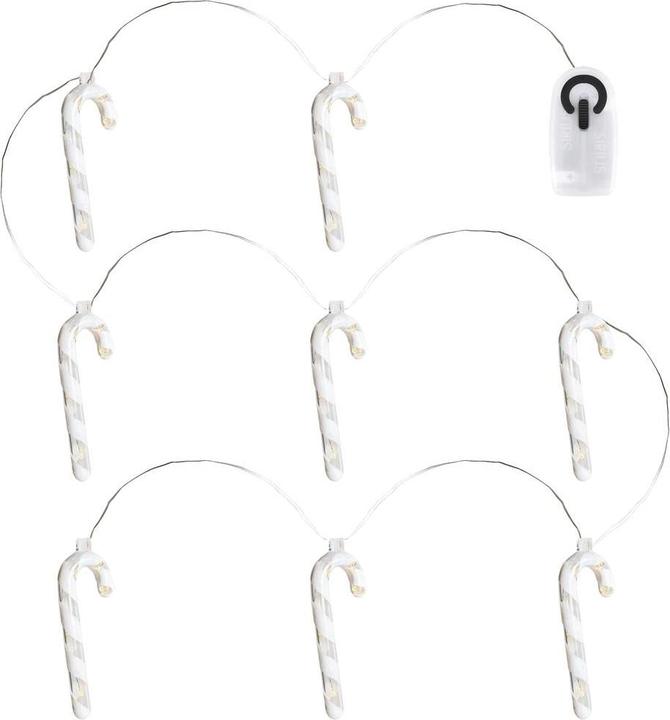 Image du produit Sirius Guirlande lumineuse de Noël Hannah canne à sucre, 8 × lampes (1.30 m)