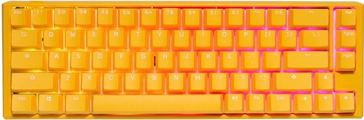 Actual product image Ducky One 3 Yellow SF Gaming Keyboard, RGB LED - MX-Blue (US) (US, Cable)