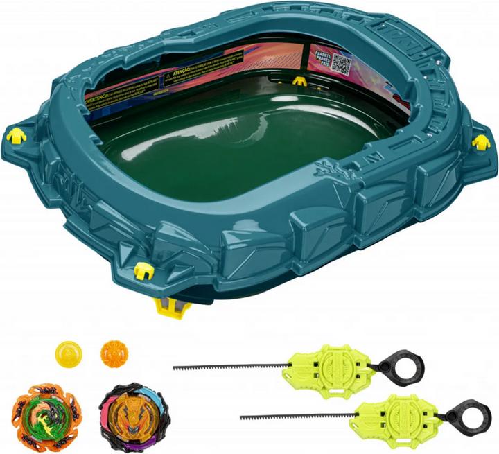 Image du produit Hasbro Beyblade Burst QuadStrike Light Ignite Beyblade Stadium Battle Set (Allemand, Français, Italien, Anglais, Néerlandais, Suédois, Norvégien, Polonais)