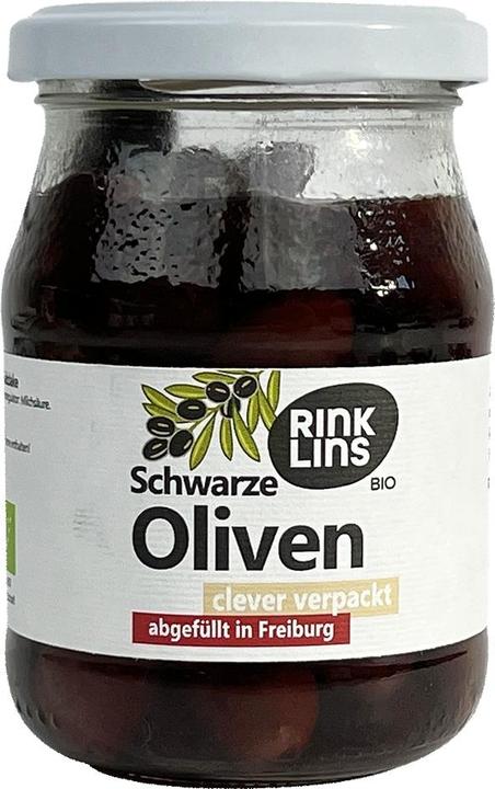 Image du produit Rinklins bio Olives noires dénoyautées en saumure ATG 130g (230 g)