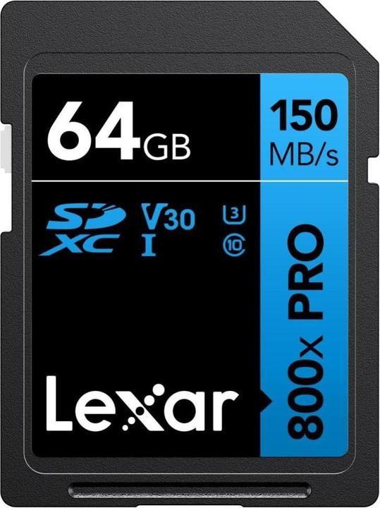 Produktbild Lexar MEMORY SDXC 64GB UHS-I/LSD0800P064G-BNNNG (64 GB, SDXC, U1, UHS-I)
