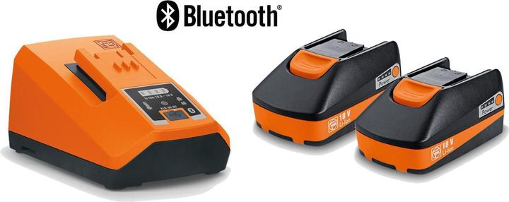 Actual product image Fein Battery Starter Set Quick Charger ALG 80 BC + 2x Li Ion 18 V 3.0 Ah (18 V)
