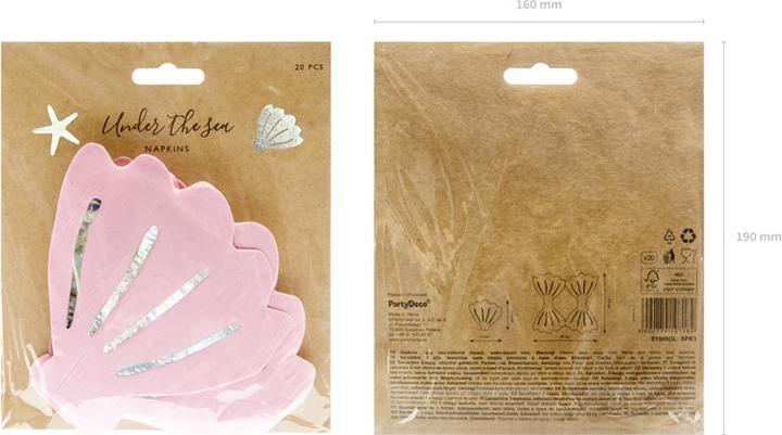 Produktbild Partydeco Papierservietten (20 x, 13 x 12.5 cm)
