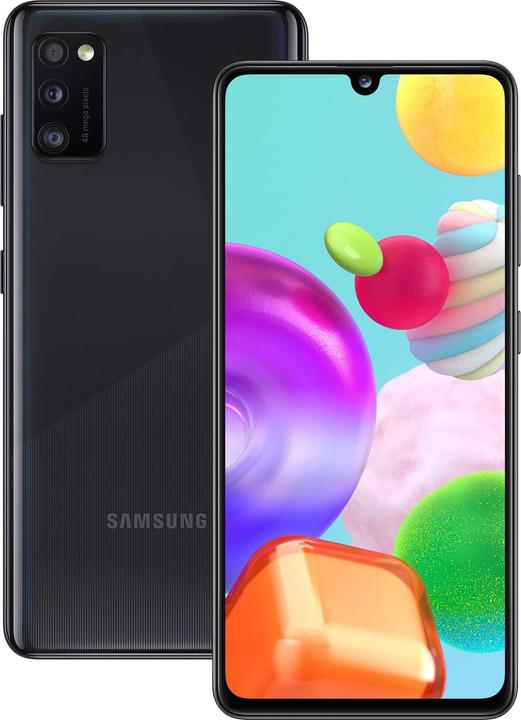 Image du produit Samsung Galaxy A41 EU (64 Go, Noir, 6.10", Double SIM, 48 Mpx, 4G)