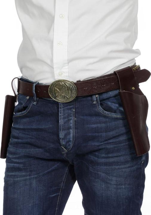 Produktbild Metamorph Doppelter Pistolenholster mit Gürtel braun