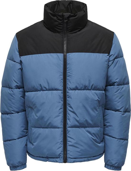 Only & Sons High Neck Wattierte Jacke (M)