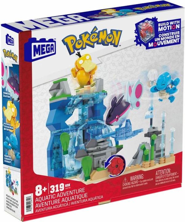 Immagine prodotto MEGA Set di giocattoli da costruzione Pokémon avventura acquatica con 3 figure d'azione
