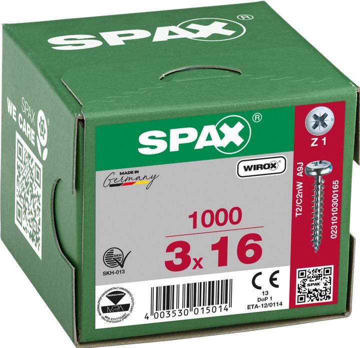 Immagine prodotto Spax Viti mordenti per pannelli truciolati (1000 Viti per pezzo)