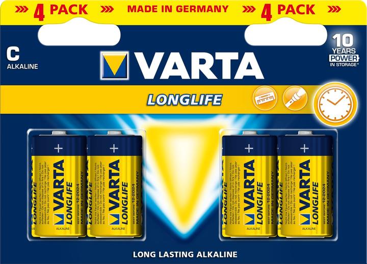 Produktbild Varta Longlife (4 Stk., C, 7600 mAh)
