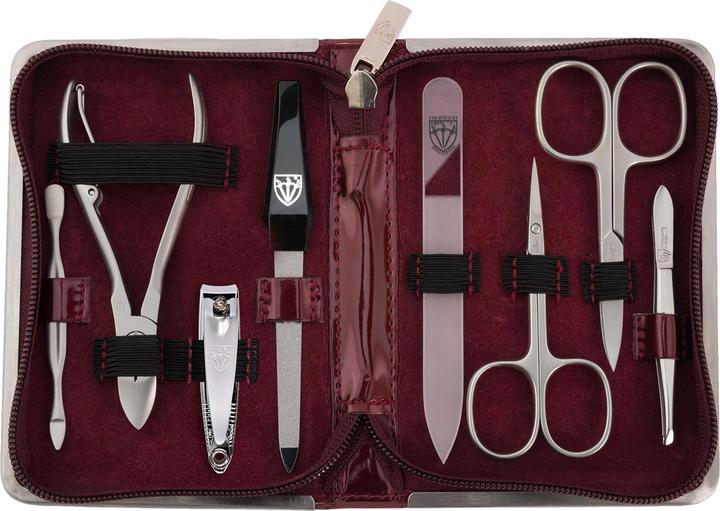Kellermann Manikuere Etui Damen Weinrot Lack
