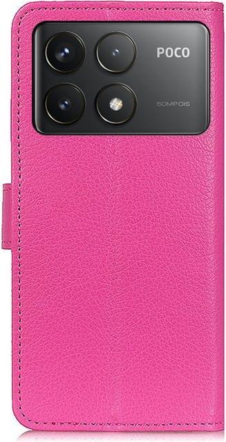 Actual product image MU Classic Litchi Leather Bookcover Series (Xiaomi Poco F6 Pro)
