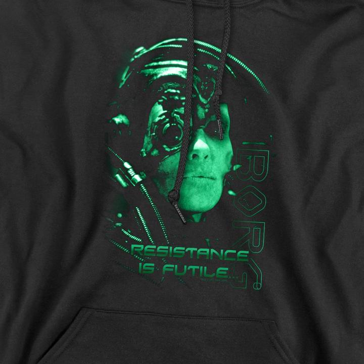 Immagine prodotto Resistance is Futile Felpa con Cappuccio Uomo (XXL)