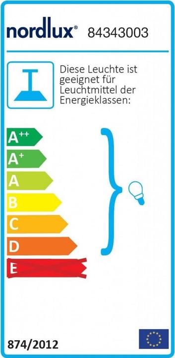 Energy Label Nordlux Strap (E27)
