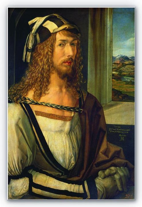 Produktbild Trenddeko Dürer - Selbstbildnis mit Landschaft (20 x 30 cm)