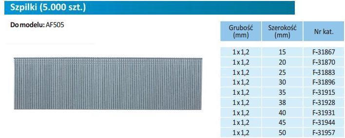 Image du produit Makita Clou à tête refoulé