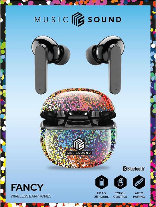 Actual product image Cellularline Music & Sound Bluetooth Earphones Fancy Rainbow (25 h, Wireless)