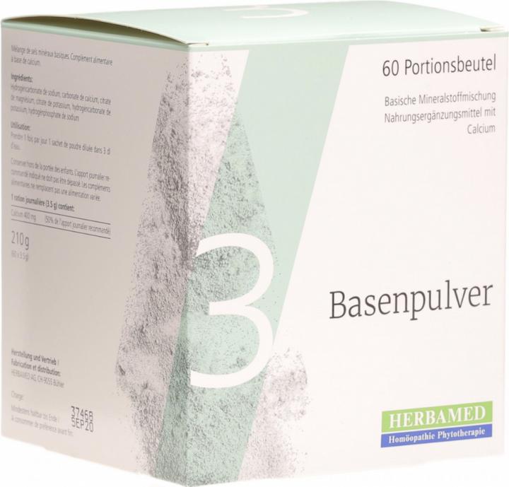 Actual product image Herbamed Basenpulver 3 (60 Piece, Beutel, 210 g)