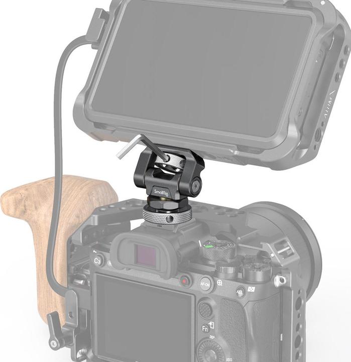 Actual product image SmallRig Swivel and Tilt Adjustable Monitor Mount with Cold Shoe Mount (Monitor Accessories)