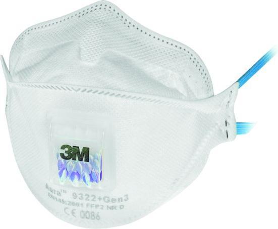 Produktbild 3M Atemschutzmaske Aura 9322+Gen3 mit Ventil (FFP2, 10 x)