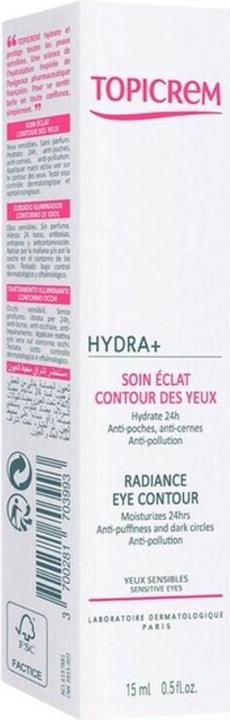 Produktbild Topicrem UH FACE HYDRA+ Radiance Eye Contour (15 ml, Nacht, Tag)