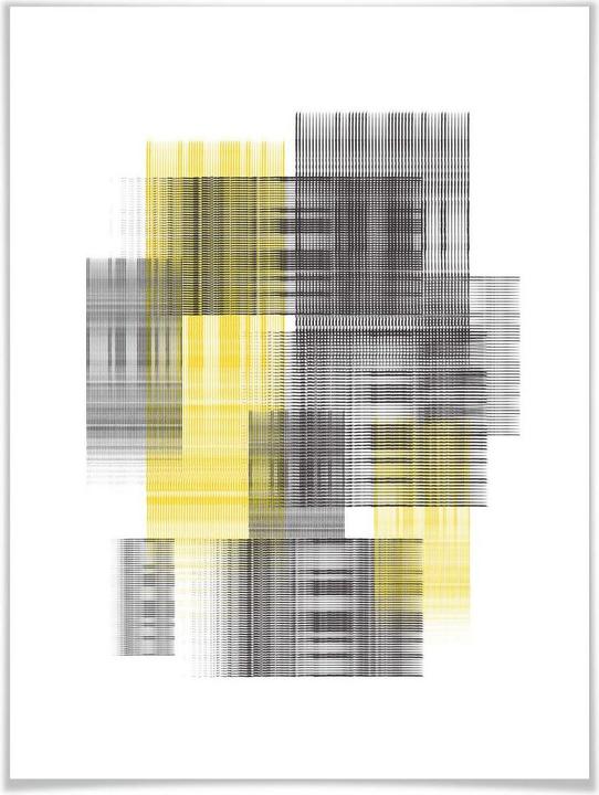 Produktbild Trenddeko Yellow grid (80 x 100 cm)