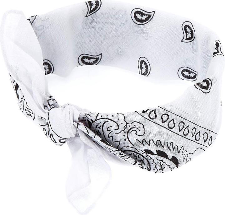 Actual product image JTI Bandana, patterned - white