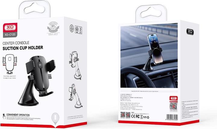Immagine prodotto xO Supporto per auto C120 nero con ventosa