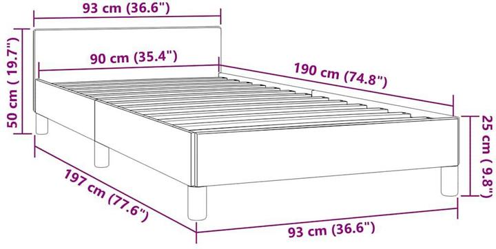 Actual product image VidaXL Johnny (90 x 190 cm)