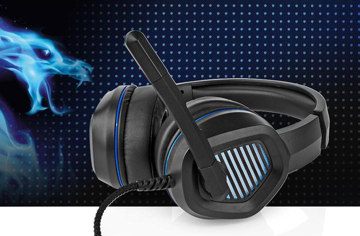 Actual product image Nedis Gaming Headset | Over Ear | Surround | USB Type-A | Foldable Microphone | 2.10 m | LED (Cable)