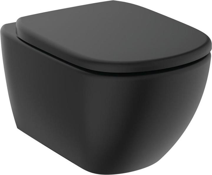 Ideal Standard Toilet Hung Tesi T5361v3 With Cover Blac