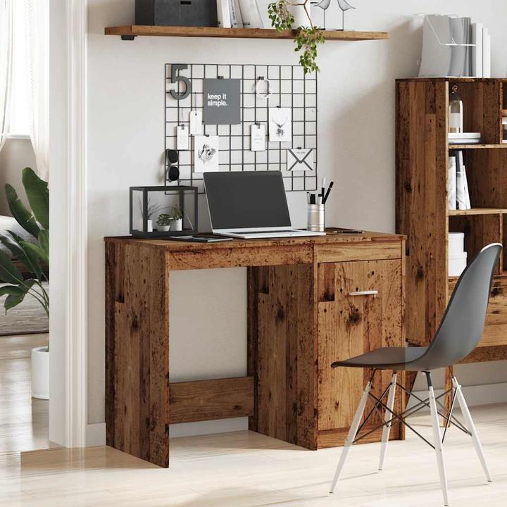 Produktbild VidaXL Schreibtisch Bürotisch Computertisch Arbeitstisch Tisch Altholz-Optik (100 x 50 x 76 cm)