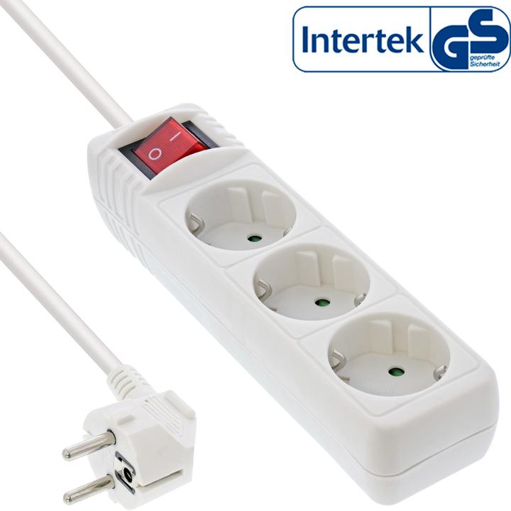 Produktbild InLine Steckdosenleiste (3 x, CEE 7/3, 1.50 m)