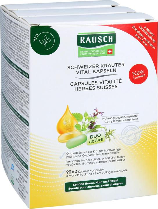 Produktbild Rausch Schweizer Kräuter Vital Kapseln (180 Stück, Kapseln, 159 g)