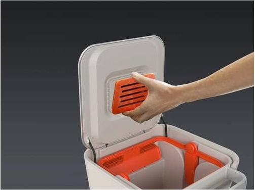 Actual product image Joseph Joseph Titan Recycling Station Stone, plastic/stainless steel, 39x33x6 (30 l)